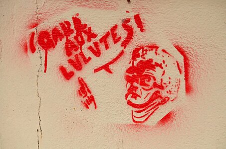 Wall street painted wall