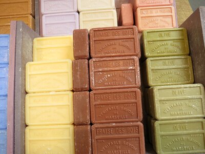 Colorful brown soap