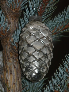 Weihnachtsbaumschmuck silver christmas