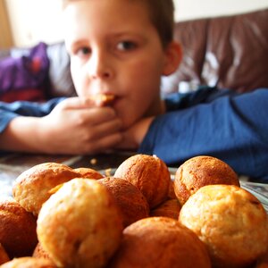 Breakfast cake child
