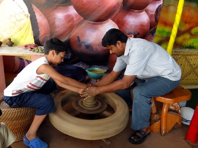 Craft pot wheel photo