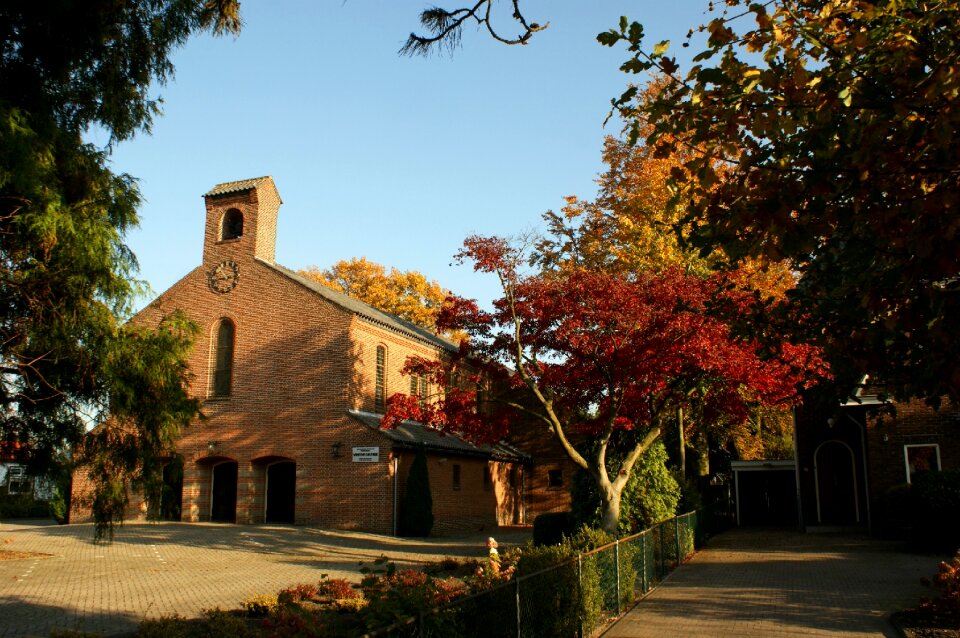 Blue sky fall colors religion