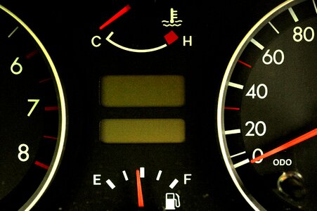 Dashboard display speedometer