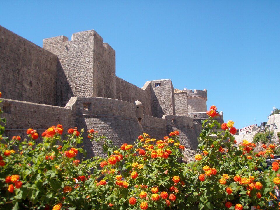 Croatia dubrovnik the walls of the