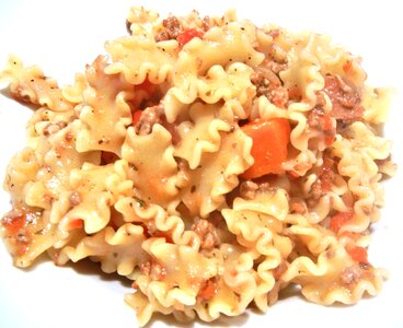 Food orange pasta