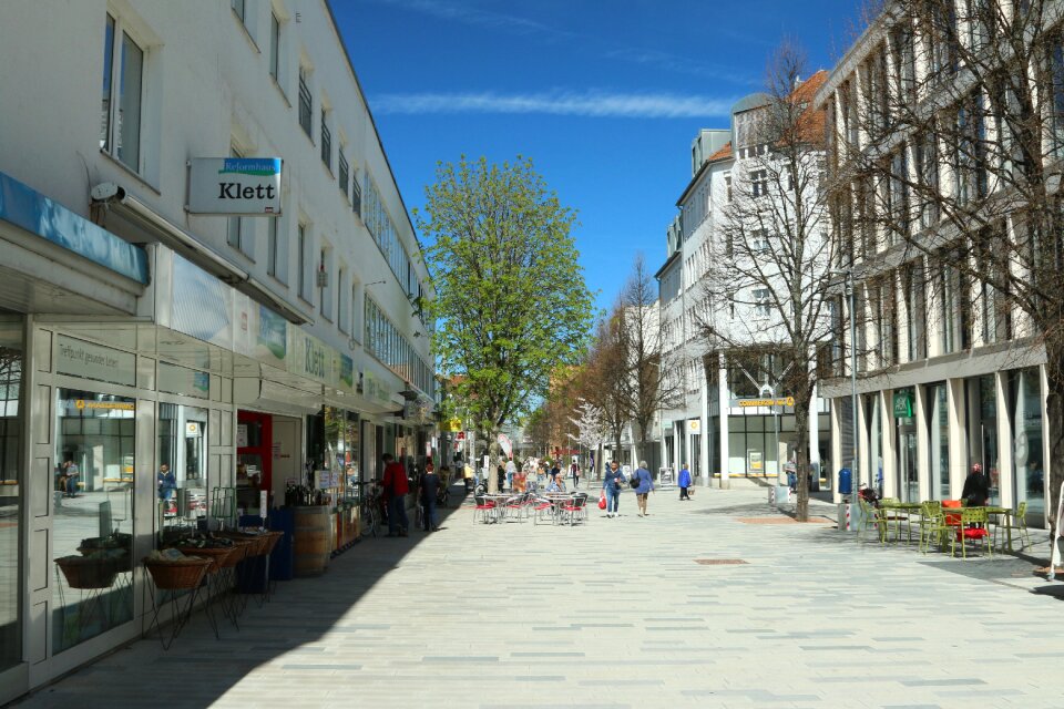 Town baden württemberg shopping street