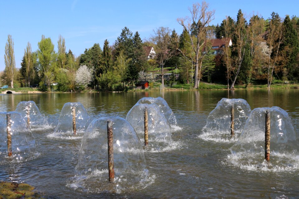 Lake bank district of böblingen