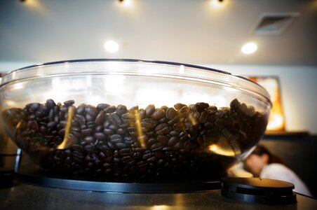 Coffee beans coffee machine coffee photo