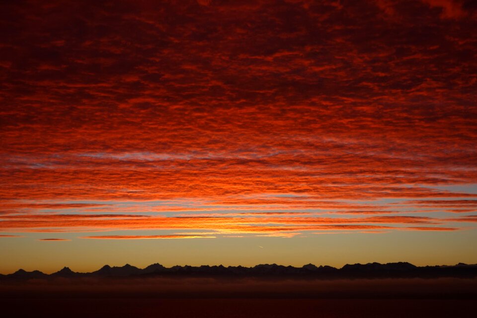 Sky clouds mountains
