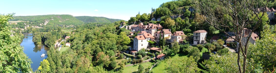 Panoramic valley river