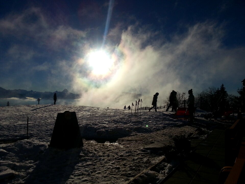 Austria fog snow
