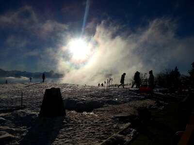 Austria fog snow