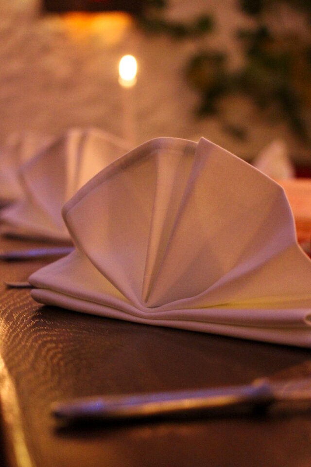 Cutlery gastronomy gedeckter table
