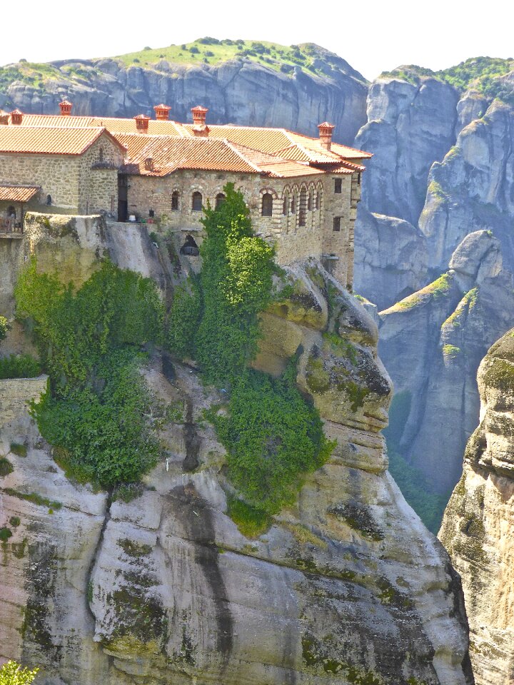 Mountain perched greece