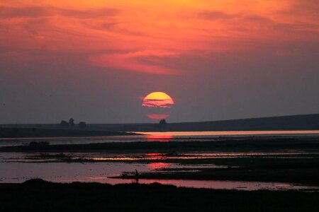 End of afternoon nature landscape photo