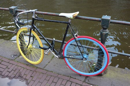 Bike low country amsterdam photo
