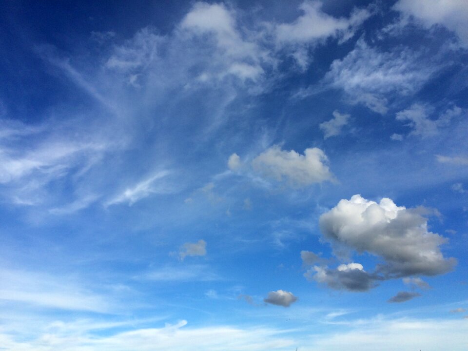 Sky blue clouds