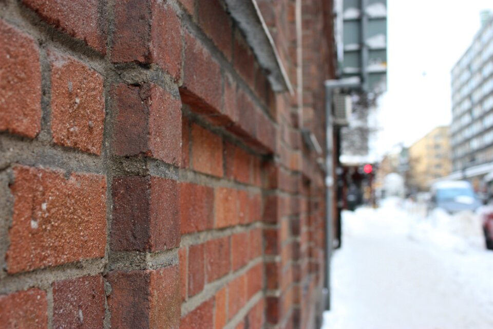 Brick architecture brown