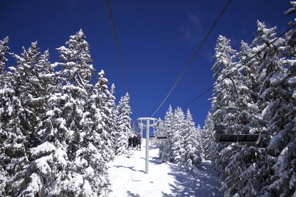 Mountain lift holiday photo