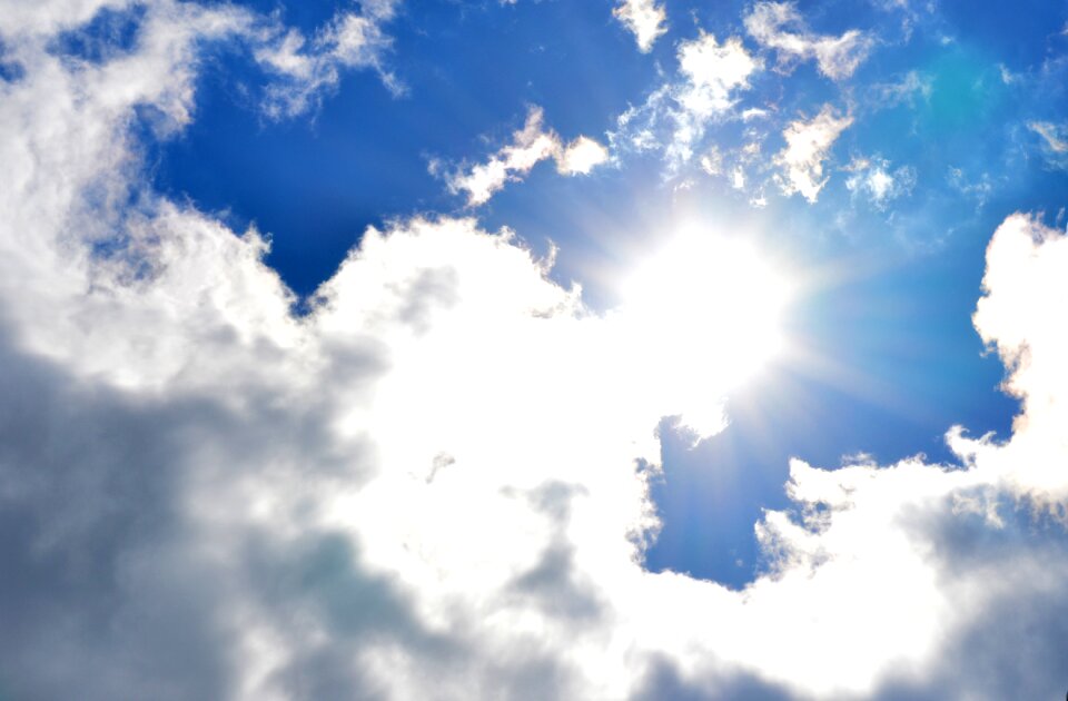 Air blue sky clouds