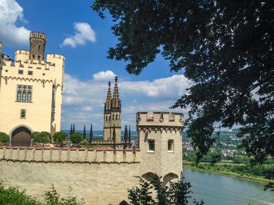 Sachsen castle river