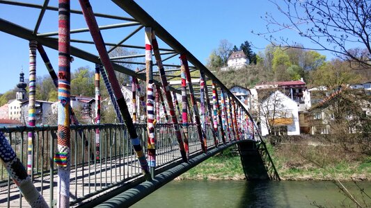 Alzbrücke artwork crochet