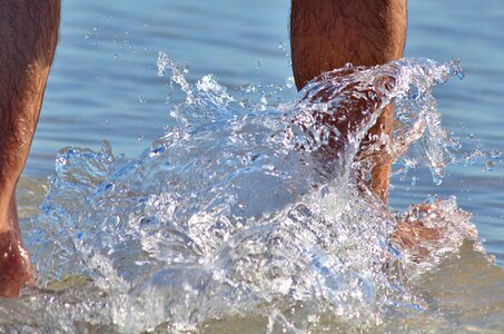 Sea splash water