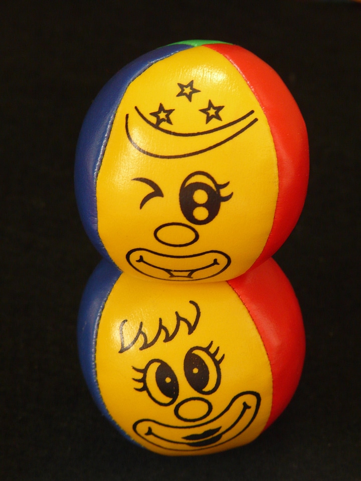 Face clown colorful