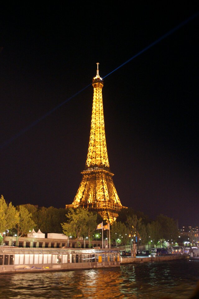 The eiffel tower paris night view