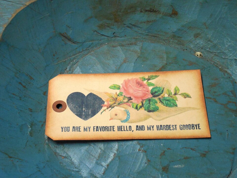 Label retro decoration
