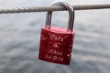 Padlocks iron bridge