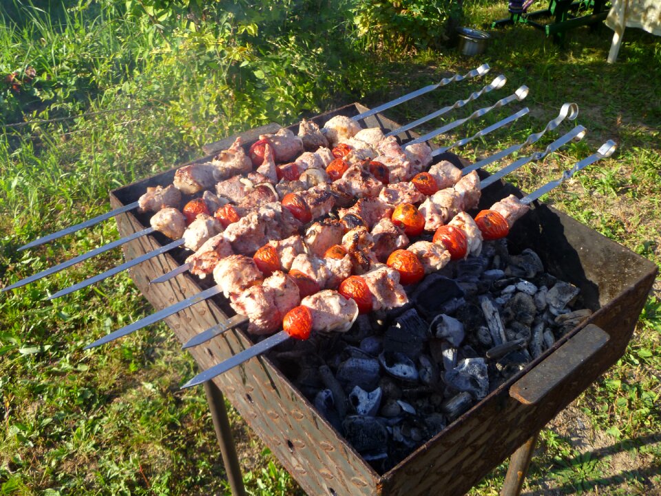 Mangal fried meat skewers