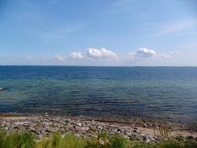 Baltic sea water beach