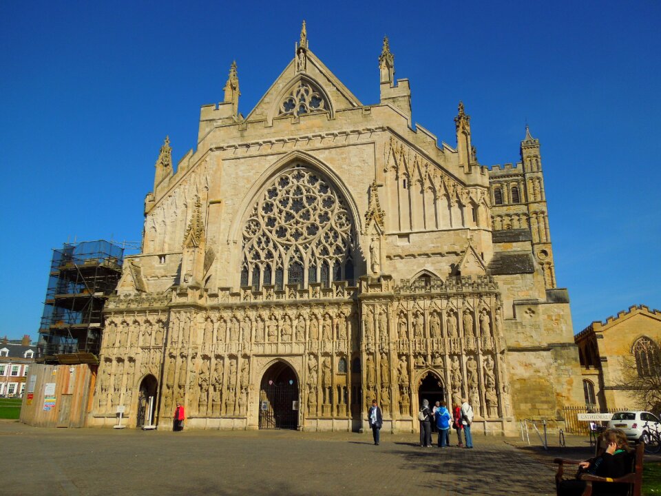 Gothic exeter cathedral uk