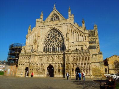 Gothic exeter cathedral uk