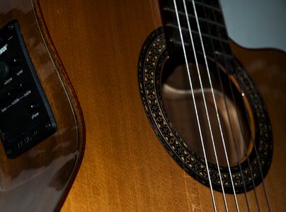 Spanish guitar music instrument