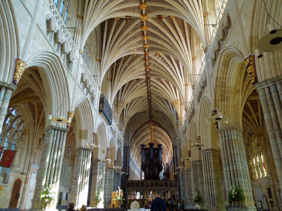 Gothic exeter cathedral uk