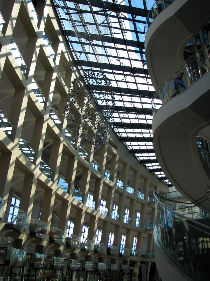 Architecture interior gray library