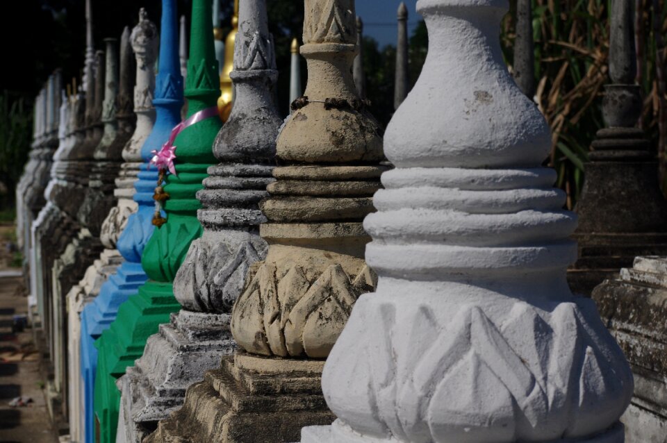 Funeral columns thailand kachanamburi