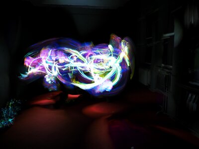 Light artwork movement photo