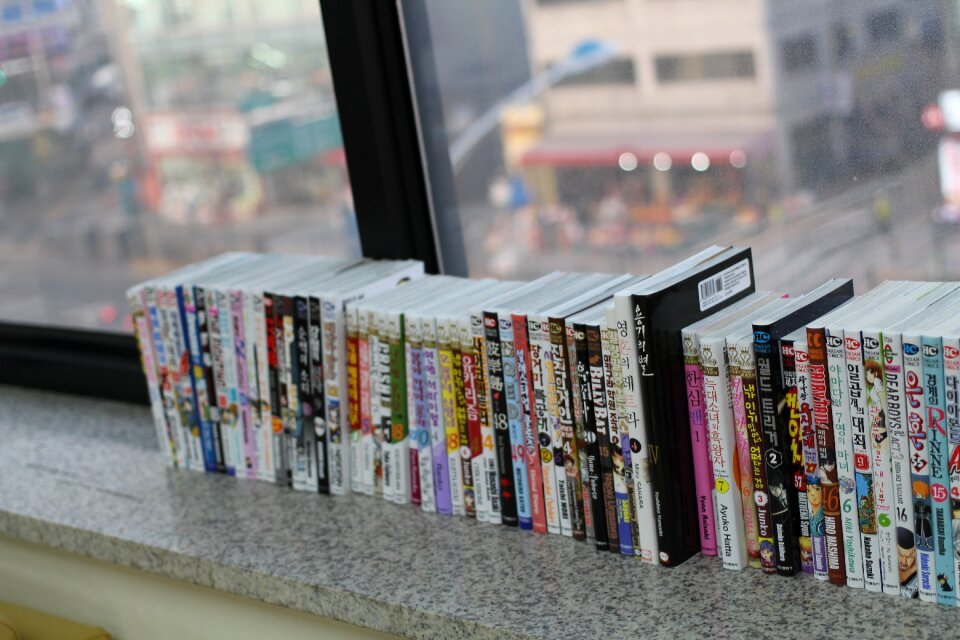 Window book cartoon