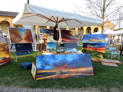 Painting color garden