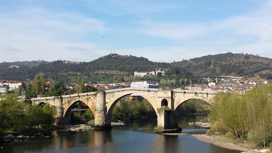 Construction urban roman bridge