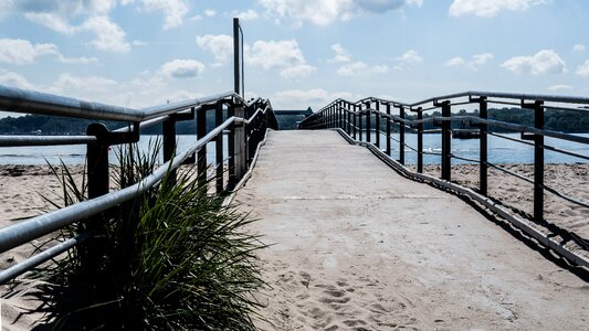 Bridge sea beach