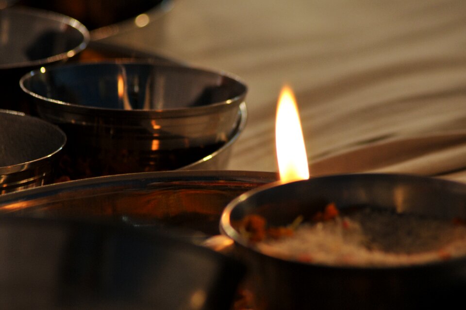 Festival brown candle brown candles