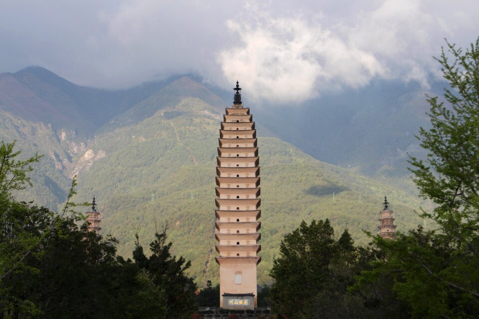 The scenery stupa beautiful
