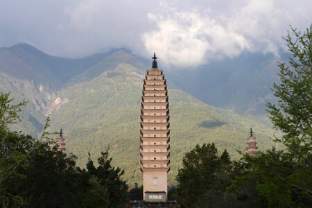 The scenery stupa beautiful