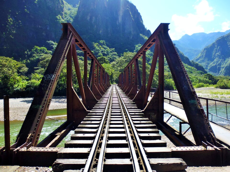 Rail traffic train railway bridge