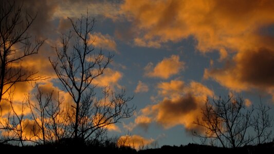 Nature sunset blue photo