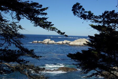 Coast view sea